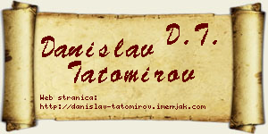 Danislav Tatomirov vizit kartica